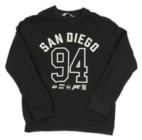 Čiernošedá mikina s číslom a nápisom H&M