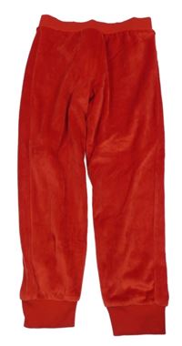 Červené plyšové nohavice F&F