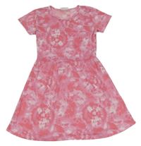 Ružovo-biele batikované šaty YOUNG IDOLS