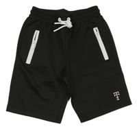 Černé sportovní teplákové kraťasy TT