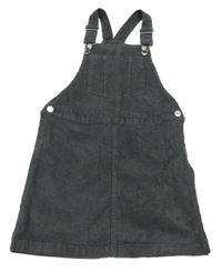 Tmavosivé menšestrové šaty s vreckom H&M