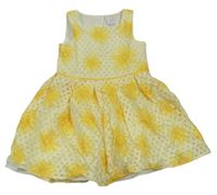 Žlté bodkované kvetované šaty Jasper Conran
