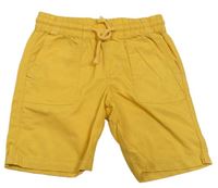 Okrové plátenné kraťasy H&M