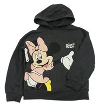 Antracitová mikina s Minnie a kapucí Primark