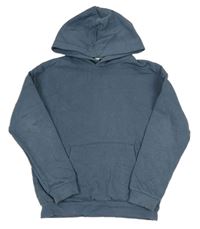 Tmavomodrá mikina s kapucňou H&M