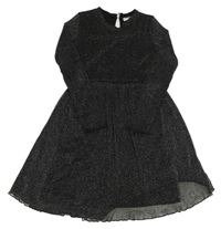 Čierne trblietavé šaty Young Idol