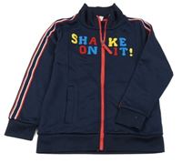 Tmavomodrá športová prepínaci mikina s nápisom Esprit