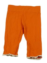 Červené capri legíny s čipkou Tom Tailor