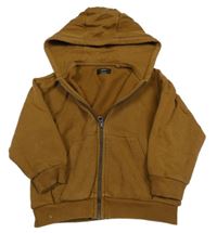 Hnedá prepínaci mikina s kapucňou Next