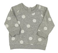 Sivá melírovaná bodkovaná á mikina Matalan