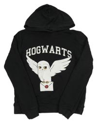Černá mikina s Hedvikou a kapucí - Harry Potter
