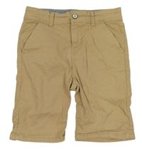 Hnědé plátěné kraťasy Primark