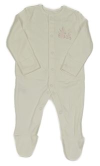 Smotanový overal s králikmi Tu