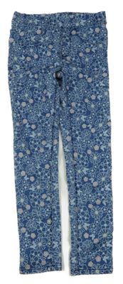Modré kvetované džegíny Dopodopo