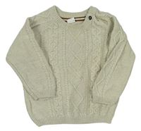 Béžový vzorovaný sveter zn. H&M