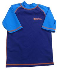 Tmaovmodro-modré UV tričko s logom Mountain Warehouse