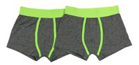 2x sivo-zelené boxerky