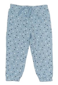 Světlemodré vzorované tepláky se srdíčky Primark