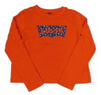 Červené crop tričko s logom zn. Levi´s