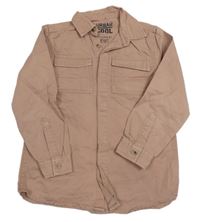 Starorůžová plátěná košilová bunda Urban