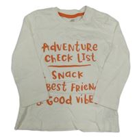 Nové - bílé triko s nápisy F&F