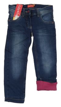 Nové - tmavomodré zateplené skinny rifle Lily & Dan