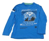 Modré tričko s potlačou F&F