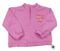 Nové - růžová mikina s nápisem dunnes 