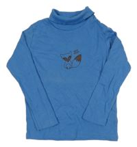 Modré triko s rolákem a lišákem Impidimpi