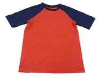 Červeno-tmavomodré tričko George