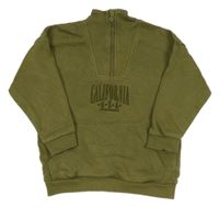 Khaki mikina s nápisom TU