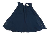 Nové - Tmavomodré šifónové šaty Name it