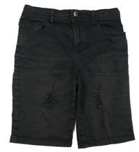 Černé riflové kraťasy s prošoupáním Denim Co.