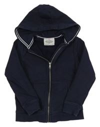 Tmavomodrá prepínaci mikina s kapucňou M&S