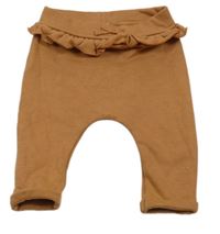 Okrové tepláky s volánikom a mašlou George