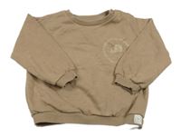 Hnedá mikina so zvieratkami F&F