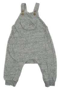 Šedé melírované laclové tepláky s čumákem H&M