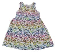 Bielo-farebné šaty s motýlikmi H&M