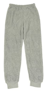 Šedé plyšové tepláky Primark