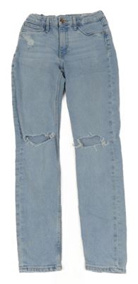 Světlemodré skinny rifle s dírami na kolenou &Denim