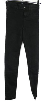 Dámské černé skinny rifle Sinsay vel. 32