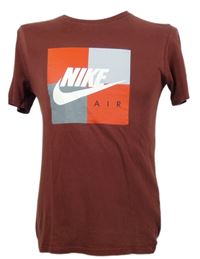 Pánske vínové tričko s logom Nike