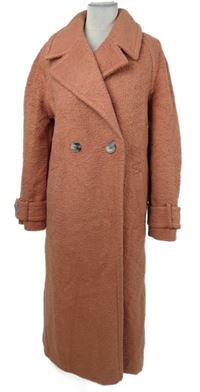 Dámsky staroružový buklé kabát River Island