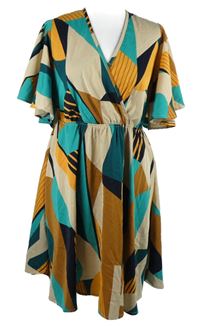 Dámské barevné vzorované šaty Shein 