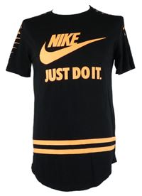 Pánské černé tričko s logem Nike 