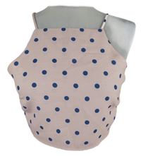 Dámsky ružový bodkovaný crop top