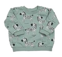 Svetlomodrá mikina so zebrami Matalan