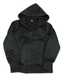 Čierna thermo prepínaci mikina s kapucňou