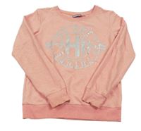 Svetloružová mikina s potlačou Pepperts