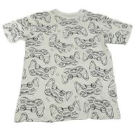 Bílé tričko s ovladači Primark